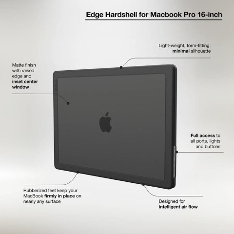 Incase Edge Hardshell Case - Etui MacBook Pro 16" (M4/M3/M2/M1/2024-2021) (Black) Incase Edge Hardshell Case - Etui MacBook Pro 16" (M4/M3/M2/M1/2024-2021) (Black)