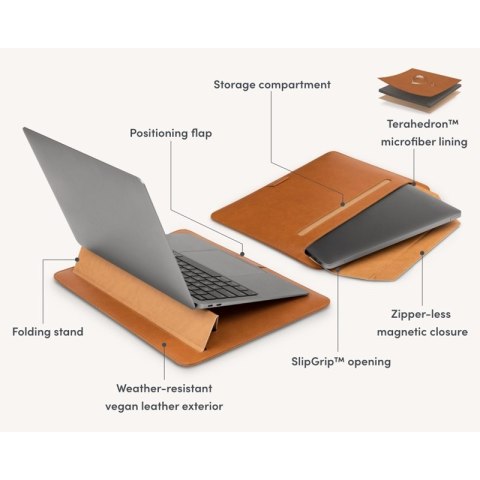 Moshi Muse 13" 3-in-1 Slim - Pokrowiec MacBook Pro 13" / MacBook Air 13" (Caramel Brown) Moshi Muse 13" 3-in-1 Slim - Pokrowiec MacBook Pro 13" / MacBook Air 13" (Caramel Brown)