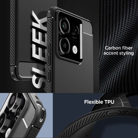 Spigen Rugged Armor - Etui do Xiaomi Redmi Note 13 Pro 5G/POCO X6 5G (Matte Black) Spigen Rugged Armor - Etui do Xiaomi Redmi Note 13 Pro 5G/POCO X6 5G (Matte Black)