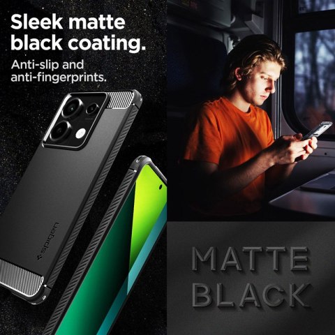 Spigen Rugged Armor - Etui do Xiaomi Redmi Note 13 Pro 5G/POCO X6 5G (Matte Black) Spigen Rugged Armor - Etui do Xiaomi Redmi Note 13 Pro 5G/POCO X6 5G (Matte Black)