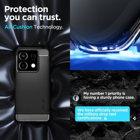 Spigen Rugged Armor - Etui do Xiaomi Redmi Note 13 Pro 5G/POCO X6 5G (Matte Black) Spigen Rugged Armor - Etui do Xiaomi Redmi Note 13 Pro 5G/POCO X6 5G (Matte Black)