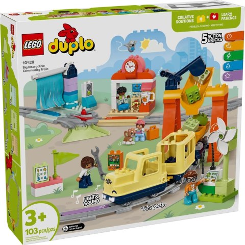LEGO DUPLO TOWN 10428 Duplo Duży interaktywny pociąg miejski LEGO DUPLO TOWN 10428 Duplo Duży interaktywny pociąg miejski