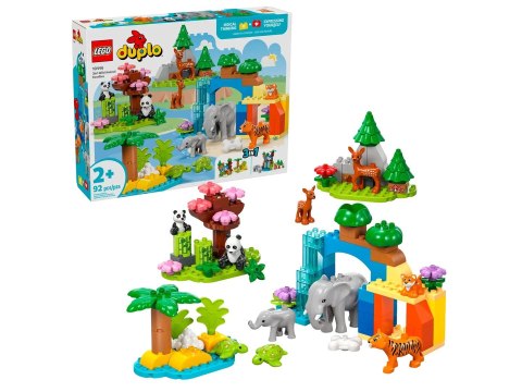 LEGO DUPLO TOWN 10446 Rodziny dzikich zwierząt 3w1 LEGO DUPLO TOWN 10446 Rodziny dzikich zwierząt 3w1