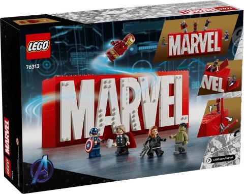 LEGO MARVEL SUPER HEROES 76313 Logo MARVEL z minifigurkami LEGO MARVEL SUPER HEROES 76313 Logo MARVEL z minifigurkami