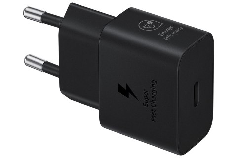 Ładowarka Samsung Power Adapter 25W USB-C Fast Charge (bez kabla) Black Ładowarka Samsung Power Adapter 25W USB-C Fast Charge (bez kabla) Black