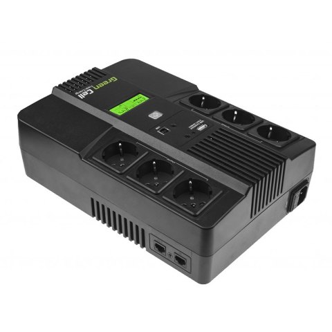 Green Cell - Zasilacz awaryjny UPS AiO 800VA 480W Green Cell - Zasilacz awaryjny UPS AiO 800VA 480W