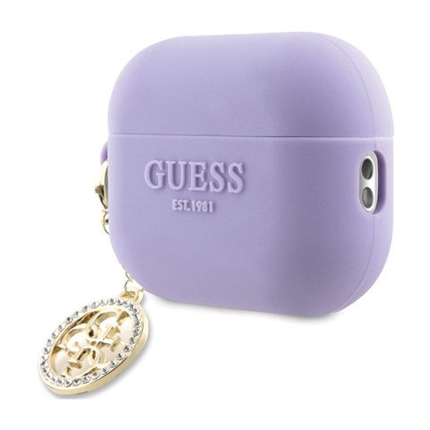 Guess 3D Rubber 4G Diamond Charm - Etui AirPods Pro 2 (Purpurowy) Guess 3D Rubber 4G Diamond Charm - Etui AirPods Pro 2 (Purpurowy)