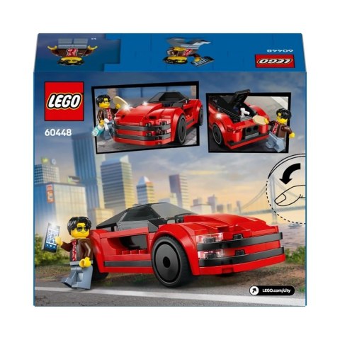 LEGO CITY 60448 Czerwony samochód sportowy LEGO CITY 60448 Czerwony samochód sportowy