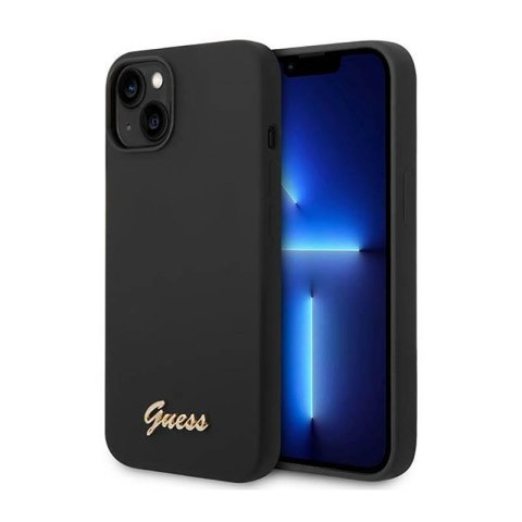 Guess Silicone Vintage - Etui iPhone 14 (czarny) Guess Silicone Vintage - Etui iPhone 14 (czarny)