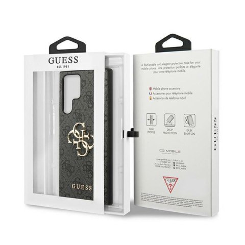 Guess 4G Big Metal Logo - Etui Samsung Galaxy S24 Ultra (czarny) Guess 4G Big Metal Logo - Etui Samsung Galaxy S24 Ultra (czarny)