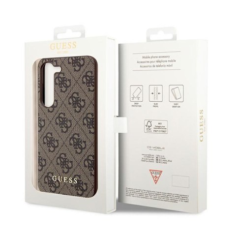 Guess 4G Charms Collection - Etui Samsung Galaxy S24 (brązowy) Guess 4G Charms Collection - Etui Samsung Galaxy S24 (brązowy)