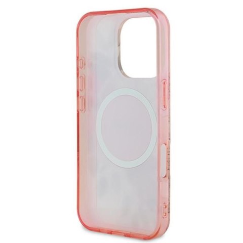 Guess IML Flower & Tonal Circle MagSafe - Etui iPhone 16 Pro Max (różowy) Guess IML Flower & Tonal Circle MagSafe - Etui iPhone 16 Pro Max (różowy)