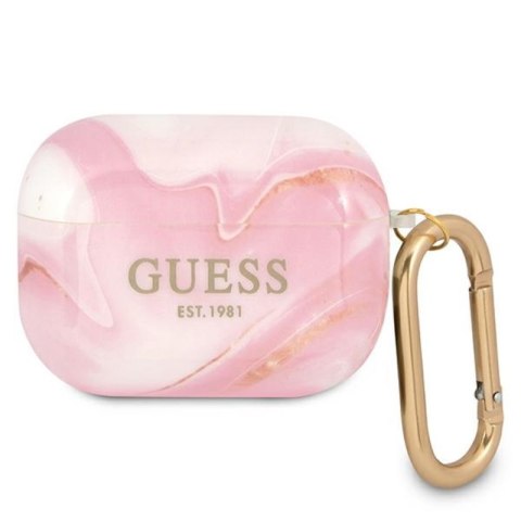 Guess Marble Est. - Etui Airpods Pro (różowy) Guess Marble Est. - Etui Airpods Pro (różowy)