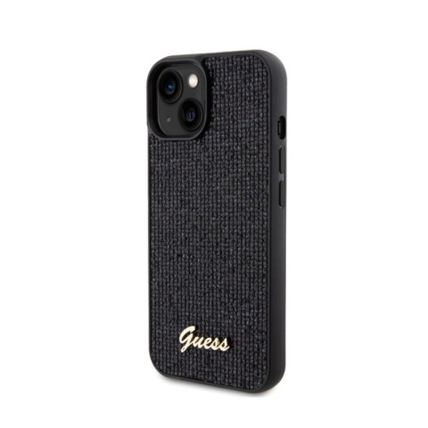 Guess Disco Metal Script - Etui iPhone 15 (czarny) Guess Disco Metal Script - Etui iPhone 15 (czarny)