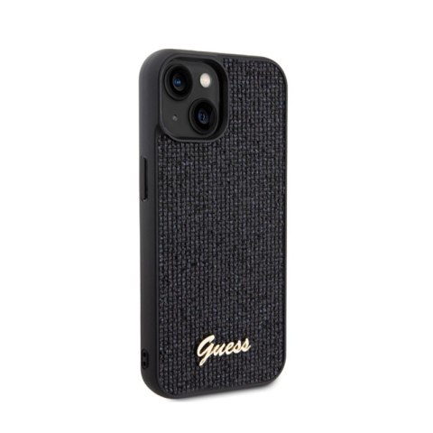 Guess Disco Metal Script - Etui iPhone 15 (czarny) Guess Disco Metal Script - Etui iPhone 15 (czarny)