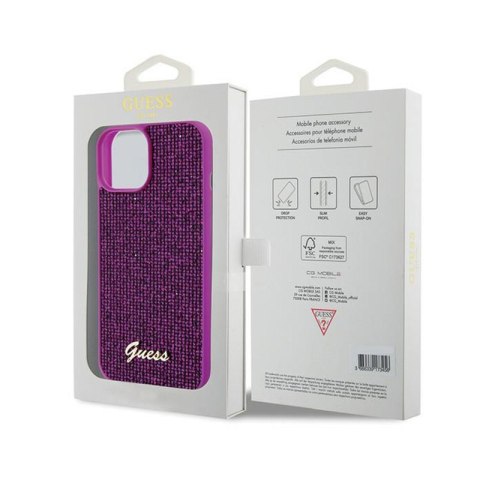 Guess Disco Metal Script - Etui iPhone 15 (fuksja) Guess Disco Metal Script - Etui iPhone 15 (fuksja)