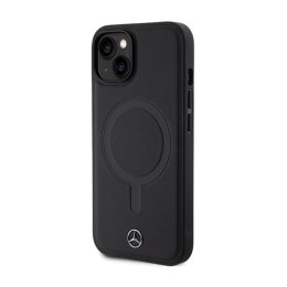Mercedes Smooth Leather MagSafe - Etui iPhone 14 (czarny)