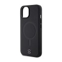 Mercedes Smooth Leather MagSafe - Etui iPhone 14 (czarny)