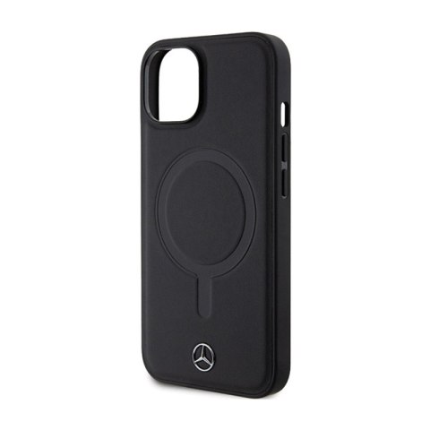 Mercedes Smooth Leather MagSafe - Etui iPhone 14 (czarny) Mercedes Smooth Leather MagSafe - Etui iPhone 14 (czarny)