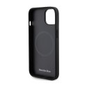 Mercedes Smooth Leather MagSafe - Etui iPhone 14 (czarny)