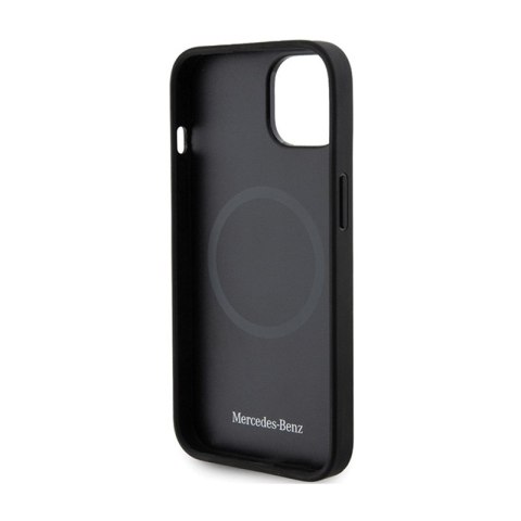 Mercedes Smooth Leather MagSafe - Etui iPhone 14 (czarny) Mercedes Smooth Leather MagSafe - Etui iPhone 14 (czarny)