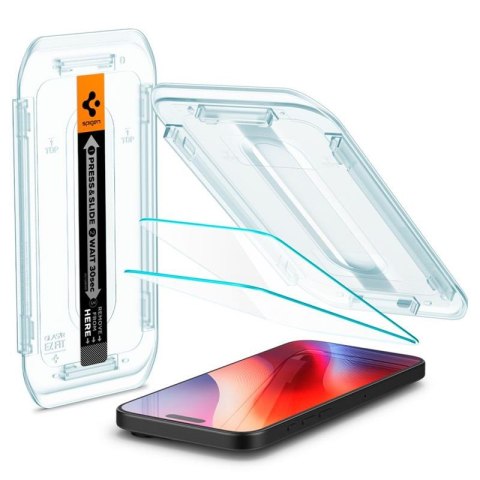 Spigen GLAS.TR EZ FIT 2-Pack - Szkło hartowane do iPhone 16 Pro Max 2 szt Spigen GLAS.TR EZ FIT 2-Pack - Szkło hartowane do iPhone 16 Pro Max 2 szt