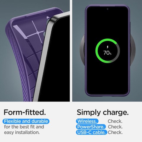 Spigen Liquid Air - Etui do Samsung Galaxy S24 (Deep Purple) Spigen Liquid Air - Etui do Samsung Galaxy S24 (Deep Purple)