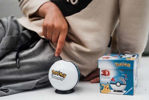 Ravensburger Puzzle 3D Kula: Pokemon niebieska 54 elementy 11265 Ravensburger Puzzle 3D Kula: Pokemon niebieska 54 elementy 11265