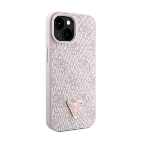 Guess Crossbody 4G Metal Logo - Etui iPhone 15 Plus (różowy) Guess Crossbody 4G Metal Logo - Etui iPhone 15 Plus (różowy)