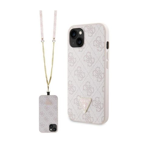 Guess Crossbody 4G Metal Logo - Etui iPhone 13 (różowy) Guess Crossbody 4G Metal Logo - Etui iPhone 13 (różowy)