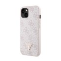 Guess Crossbody 4G Metal Logo - Etui iPhone 13 (różowy)
