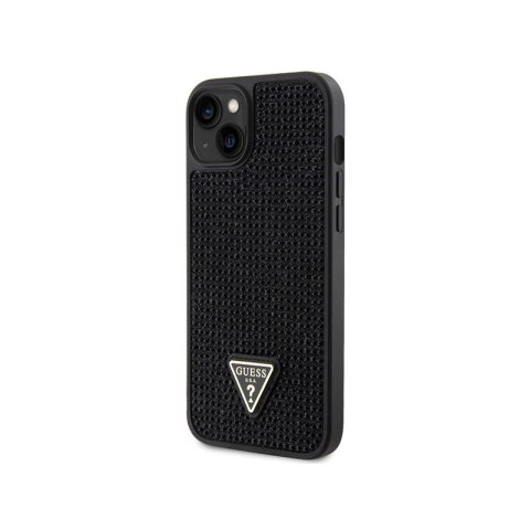 Guess Rhinestone Triangle - Etui iPhone 14 Plus (czarny) Guess Rhinestone Triangle - Etui iPhone 14 Plus (czarny)