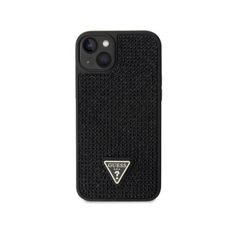 Guess Rhinestone Triangle - Etui iPhone 14 Plus (czarny) Guess Rhinestone Triangle - Etui iPhone 14 Plus (czarny)