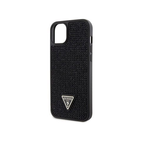 Guess Rhinestone Triangle - Etui iPhone 14 Plus (czarny) Guess Rhinestone Triangle - Etui iPhone 14 Plus (czarny)