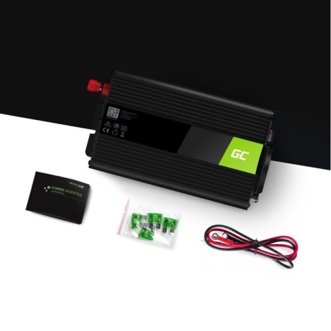 Green Cell - Przetwornica napięcia Inwerter 12V na 230V 1000W/2000W Modyfikowana sinusoida Green Cell - Przetwornica napięcia Inwerter 12V na 230V 1000W/2000W Modyfikowana sinusoida
