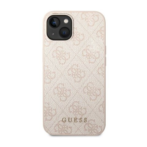 Guess 4G Metal Gold Logo - Etui iPhone 14 Plus (różowy) Guess 4G Metal Gold Logo - Etui iPhone 14 Plus (różowy)