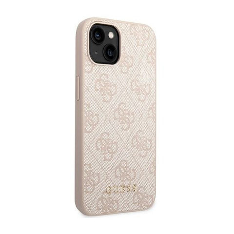 Guess 4G Metal Gold Logo - Etui iPhone 14 Plus (różowy) Guess 4G Metal Gold Logo - Etui iPhone 14 Plus (różowy)