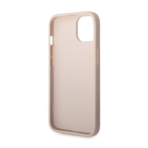 Guess 4G Metal Gold Logo - Etui iPhone 14 Plus (różowy) Guess 4G Metal Gold Logo - Etui iPhone 14 Plus (różowy)
