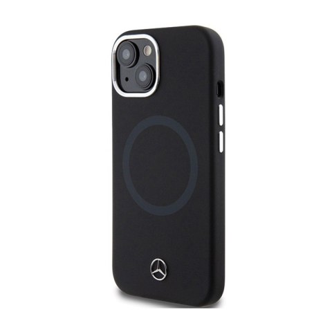 Mercedes Silicone Bicolor MagSafe - Etui iPhone 15 (czarny) Mercedes Silicone Bicolor MagSafe - Etui iPhone 15 (czarny)
