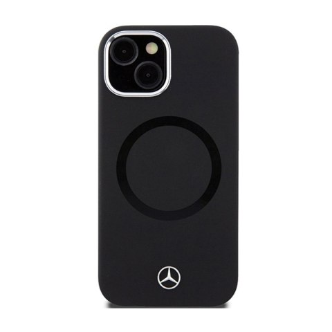 Mercedes Silicone Bicolor MagSafe - Etui iPhone 15 (czarny) Mercedes Silicone Bicolor MagSafe - Etui iPhone 15 (czarny)