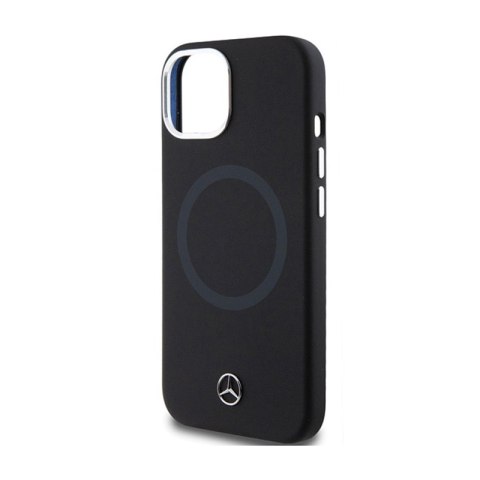 Mercedes Silicone Bicolor MagSafe - Etui iPhone 15 (czarny) Mercedes Silicone Bicolor MagSafe - Etui iPhone 15 (czarny)