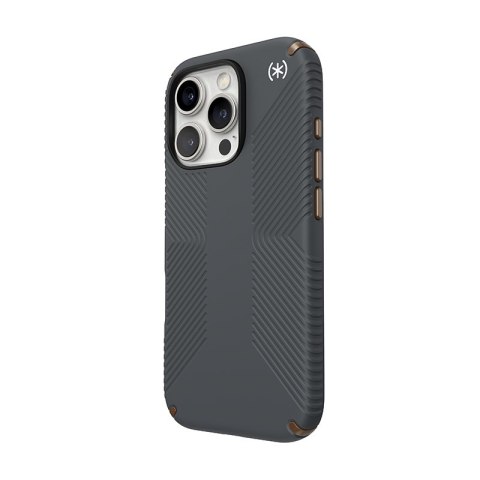 Speck Presidio2 Grip - Etui iPhone 16 Pro (Charcoal Grey / Cool Bronze / White) Speck Presidio2 Grip - Etui iPhone 16 Pro (Charcoal Grey / Cool Bronze / White)