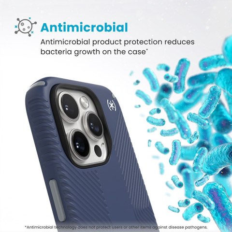 Speck Presidio2 Grip - Etui iPhone 16 Pro (Coastal Blue / Dust Grey / White) Speck Presidio2 Grip - Etui iPhone 16 Pro (Coastal Blue / Dust Grey / White)