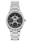 ZEGAREK G. ROSSI - ALORE (zg646d) silver/black + BOX