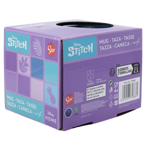 Disney Stitch - Kubek ceramiczny w pudełku prezentowym z kolekcji Flowers 380 ml Disney Stitch - Kubek ceramiczny w pudełku prezentowym z kolekcji Flowers 380 ml