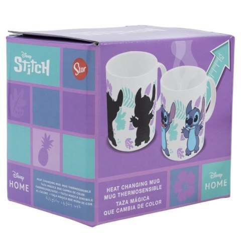 Disney Stitch - Kubek ceramiczny zmieniający kolor w pudełku prezentowym z kolekcji Stitch & Angel 325 ml Disney Stitch - Kubek ceramiczny zmieniający kolor w pudełku prezentowym z kolekcji Stitch & Angel 325 ml