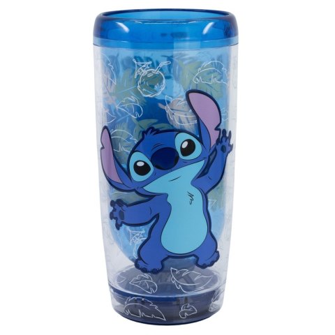 Disney Stitch - Nieprzewracalny kubek Dropsafe z podwójnymi ściankami z kolekcji Ohana 625 ml Disney Stitch - Nieprzewracalny kubek Dropsafe z podwójnymi ściankami z kolekcji Ohana 625 ml