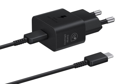 Ładowarka Samsung Power Adapter 25W USB-C Fast Charge 1m Black Ładowarka Samsung Power Adapter 25W USB-C Fast Charge 1m Black