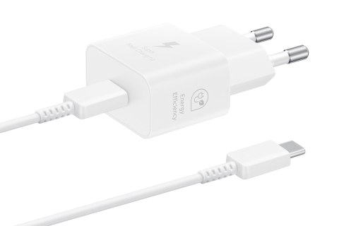 Ładowarka Samsung Power Adapter 25W USB-C Fast Charge 1m White Ładowarka Samsung Power Adapter 25W USB-C Fast Charge 1m White