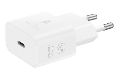 Ładowarka Samsung Power Adapter 25W USB-C Fast Charge (bez kabla) White Ładowarka Samsung Power Adapter 25W USB-C Fast Charge (bez kabla) White